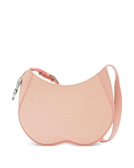 Burberry Pink Small Chess Leather Shoulder Bag