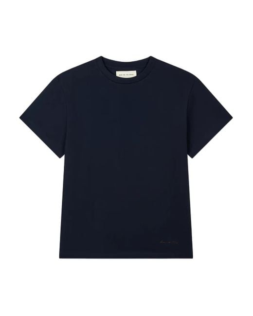 メンズ MAN ON THE BOON. Logo-embroidered T-shirt Blue