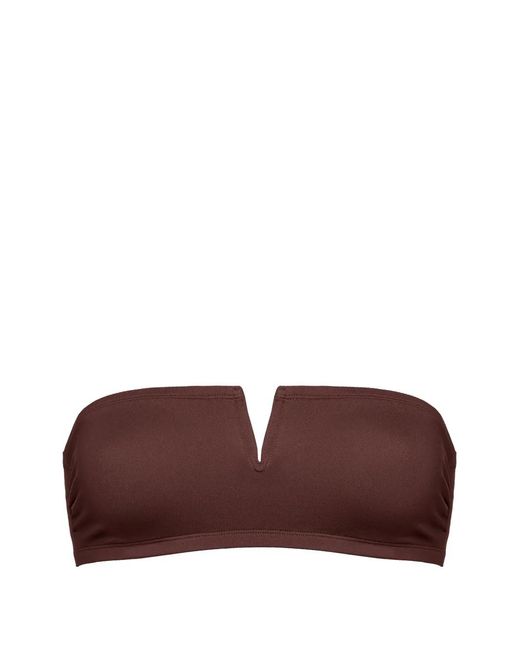 Eres Brown Arcade Bandeau Bikini Top