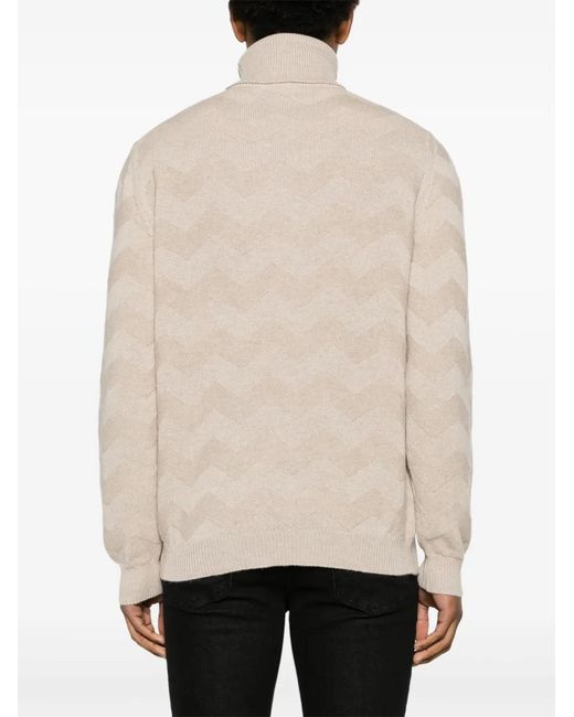 Kiton Natural Jersey Cashmere Jumper for men
