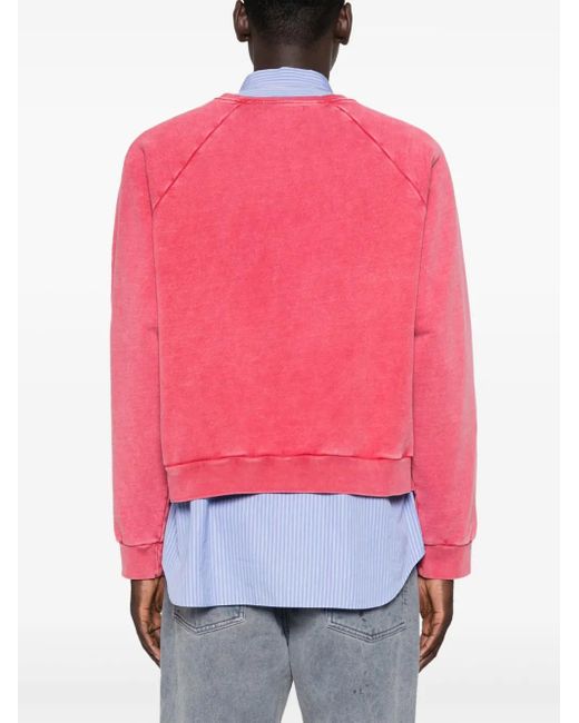 Maglione Con Stampa Grafica Crop di Liberal Youth Ministry in Pink da Uomo