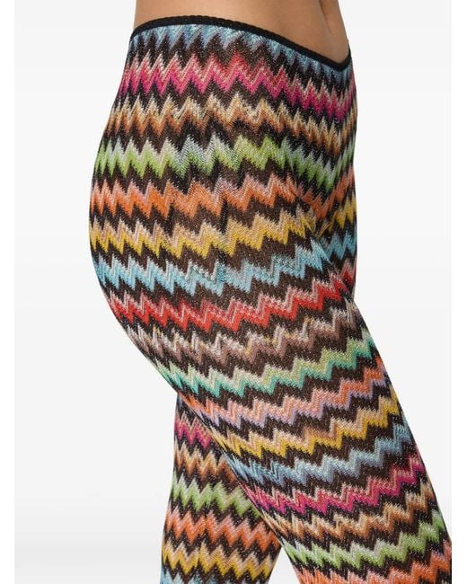Missoni Yellow Zigzag Flared Trousers