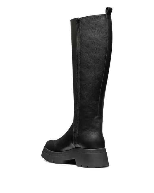 Geox Black Bottes À Plateforme