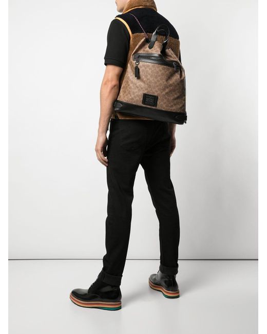 coach hudson drawstring backpack