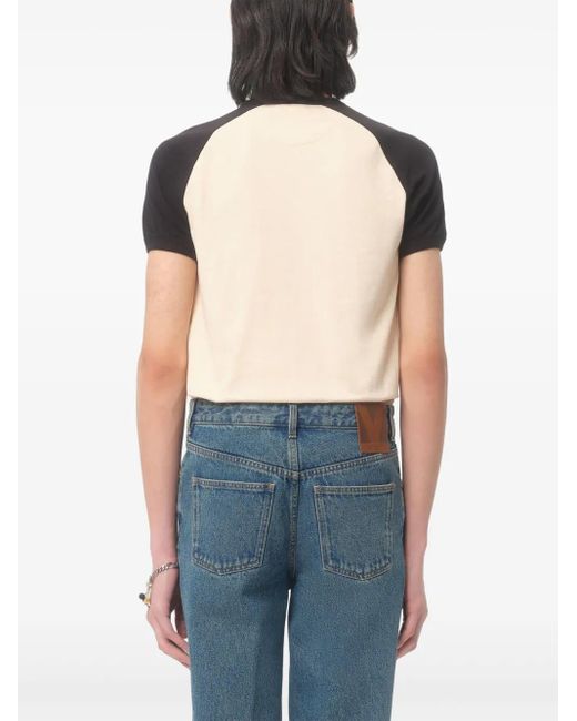 Valentino Garavani T-Shirt mit Chez-Print in Natural für Herren