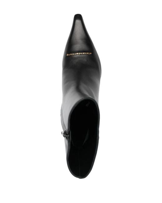 Alexander Wang Black Viola 65 Zip Bootie Shoes