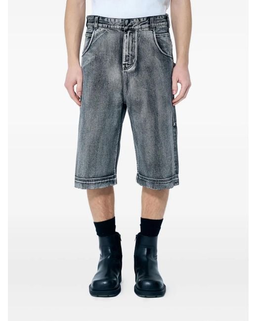 Entire studios Blue Straight-Leg Denim Shorts for men