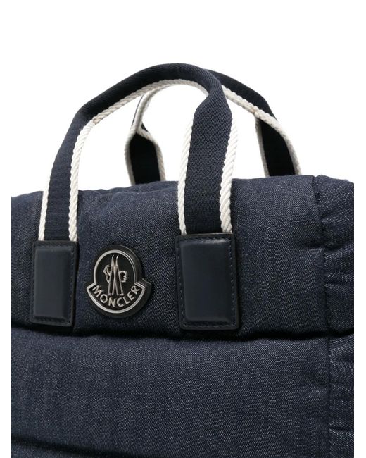 Moncler Blue Diaper Chambray Tote Bag