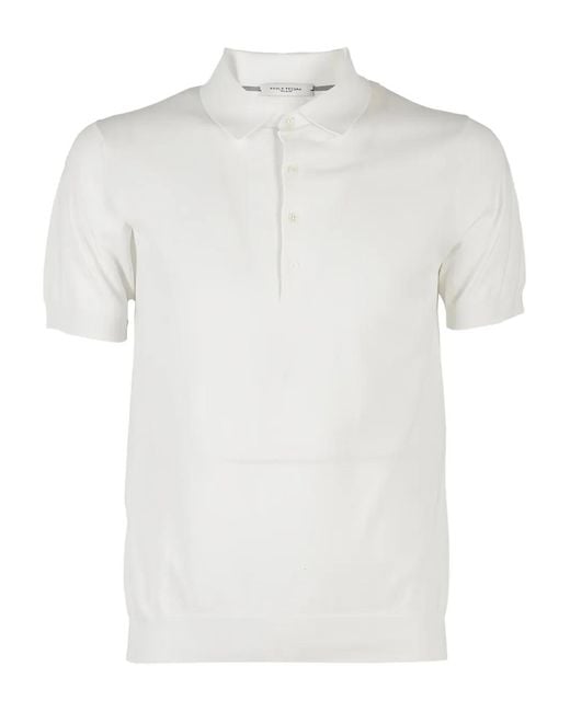 Paolo Pecora White Short-Sleeve Polo Shirt for men