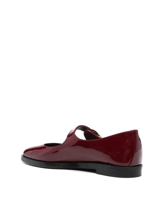 Stuart Weitzman Red Loralei Ballet Flats
