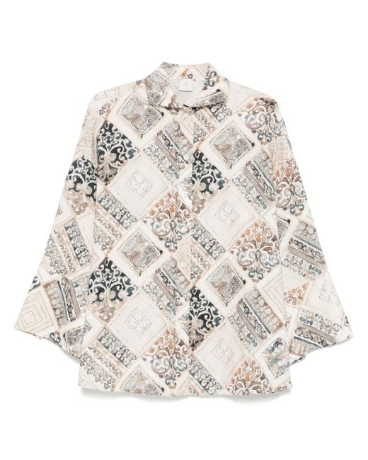 Eleventy White Linen Shirt