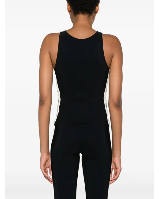 Palm Angels Black Training Track Tank Top