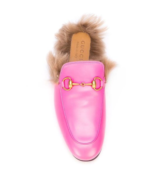 Gucci loafers met bont deals