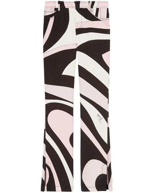 Emilio Pucci Marmoプリント パンツ Black