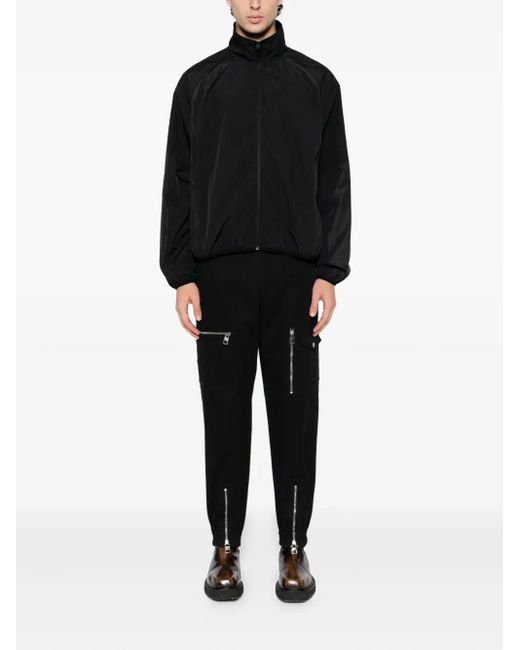 Izzue Black Logo Appliqué Jacket for men