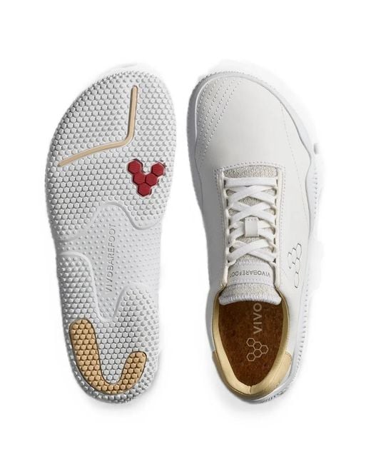 Vivobarefoot White Motus Studio Logo-Print Lace-Up Sneakers for men