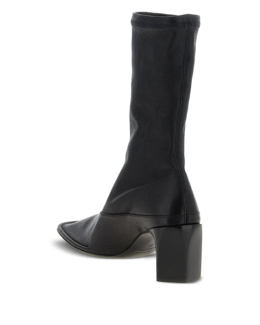 Jil Sander Black 65Mm Leather Boots