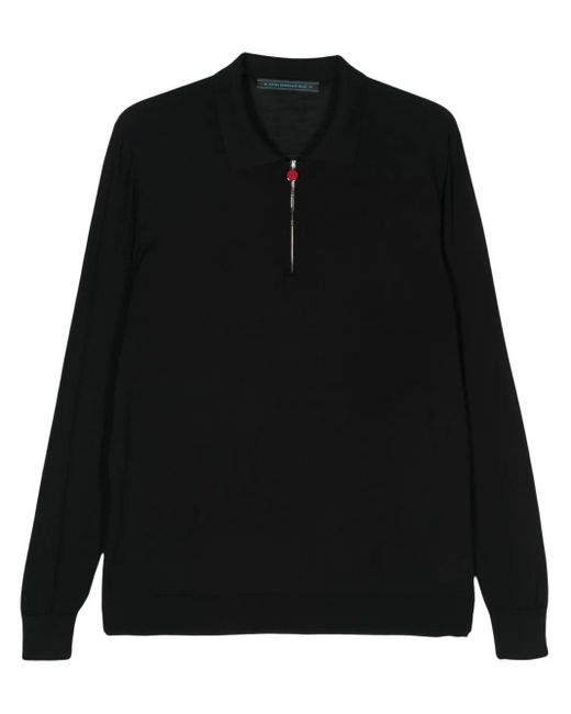 Polo Con Botones Kiton de hombre de color Black