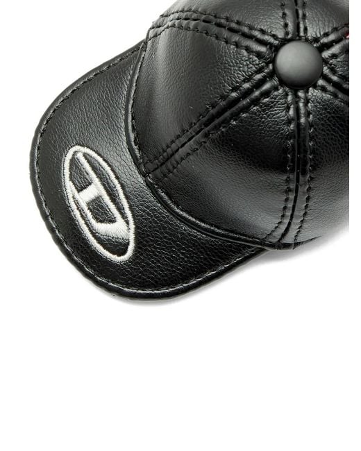 DIESEL Black Baseball Cap-Shape Keyring