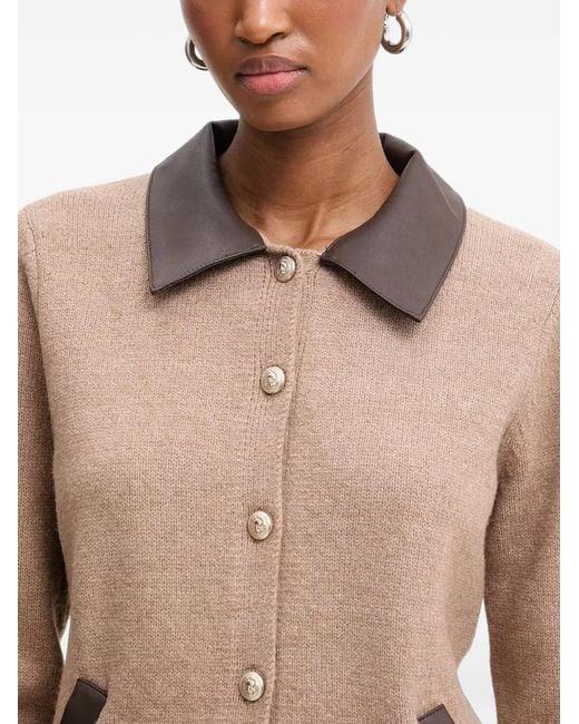 Morgan Button-Up Vest in het Natural