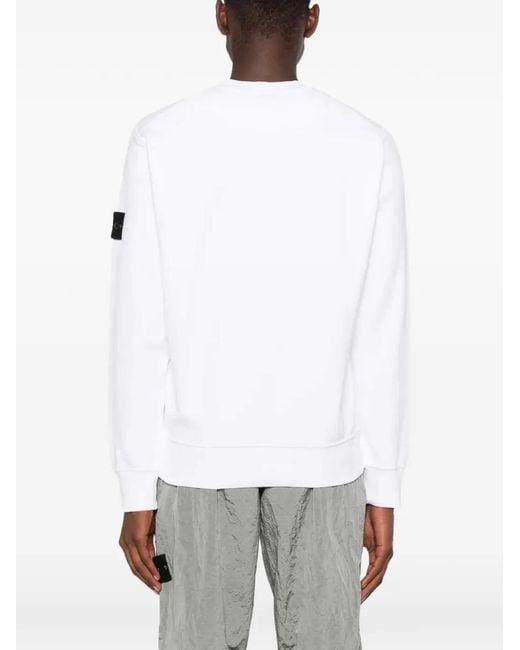 Dolce & Gabbana Pullover Mit Logo-Patch in White für Herren