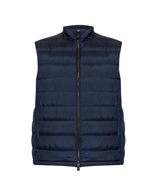 Paul & Shark Blue Quilted Zip Jacket for men