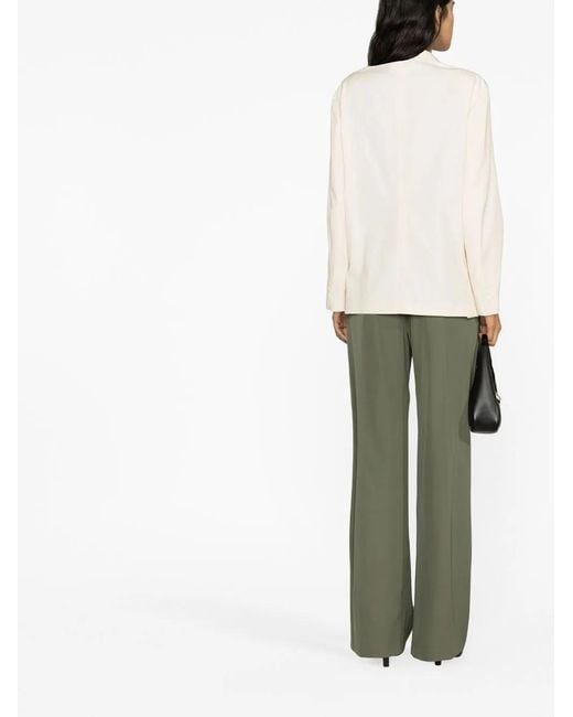 Prada Natural Double-breasted Button Blazer