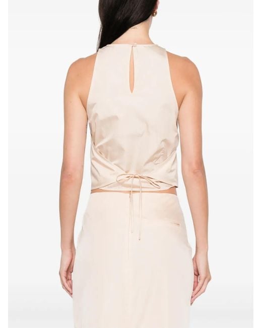 St. Agni White Drawstring Top
