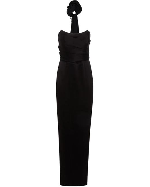 Alice + Olivia Black Corset-Style Dress