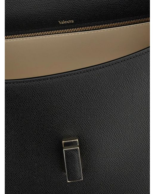 Valextra Black Mini Iside Tote Bag
