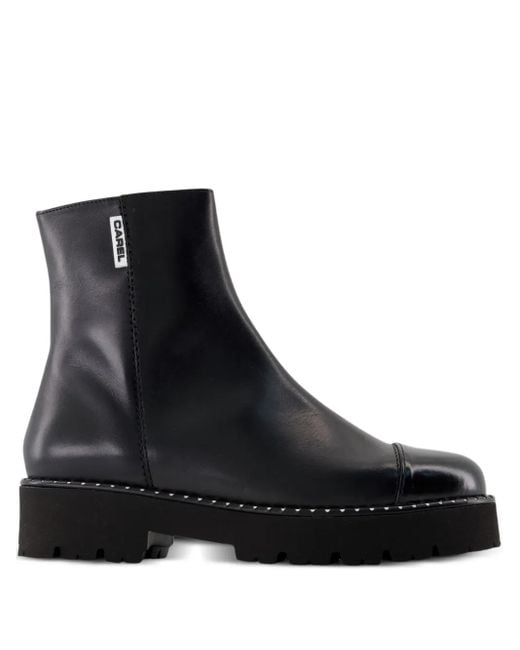 CAREL PARIS Black Chouchou 25 Ankle Boots
