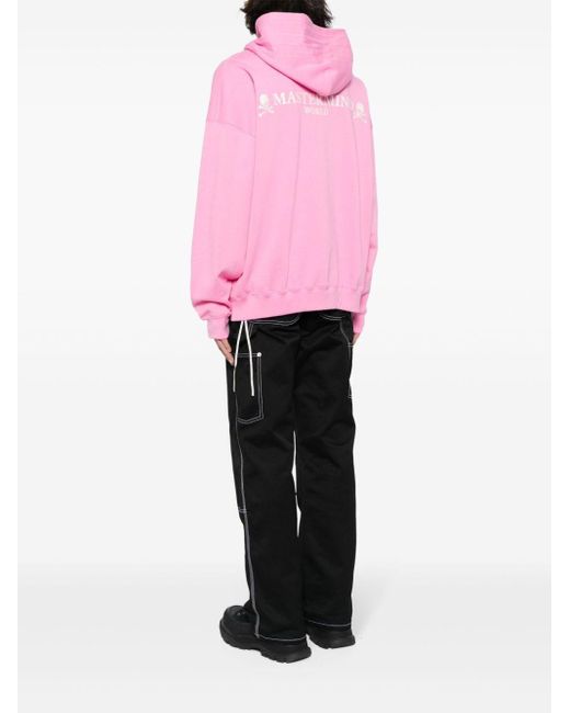 Hoodie en coton à imprimé tête de mort MASTERMIND WORLD pour homme en coloris Pink