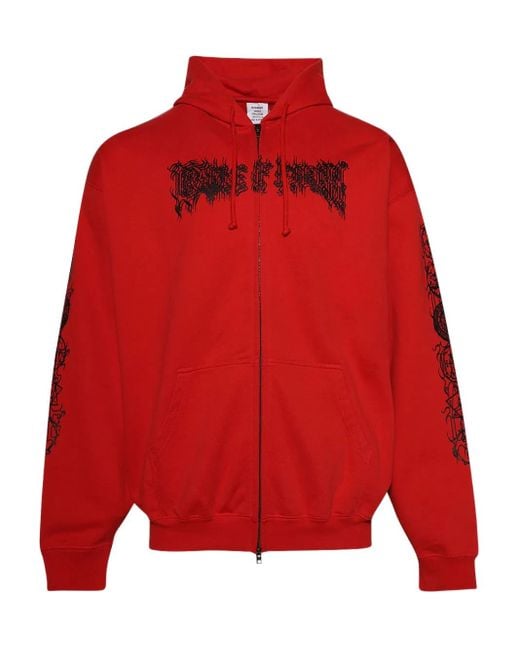 Hoodie Cradle Of Filth À Double Logo Vetements pour homme en coloris Red