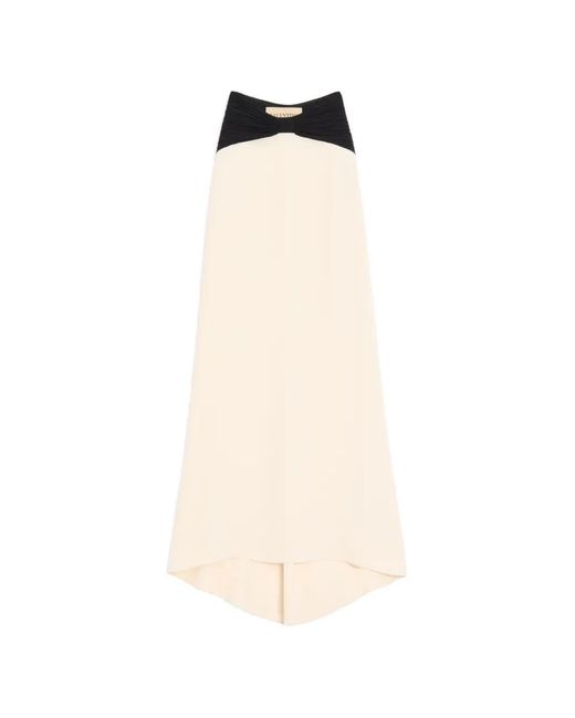 Valentino Garavani White Cady Couture Skirt