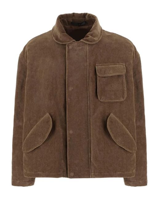 Giorgio Armani Brown Patch-Pocket Jacket for men