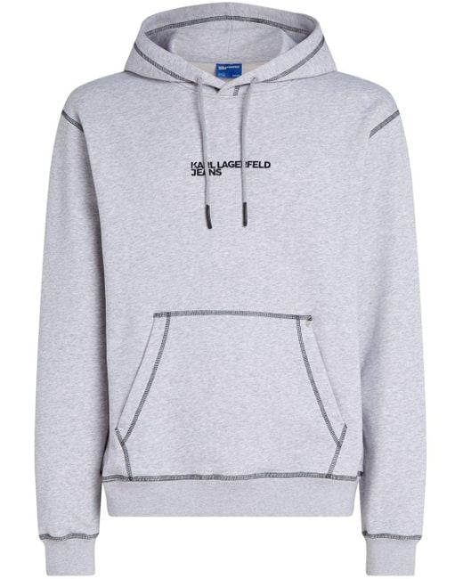 Structured jersey hoodie