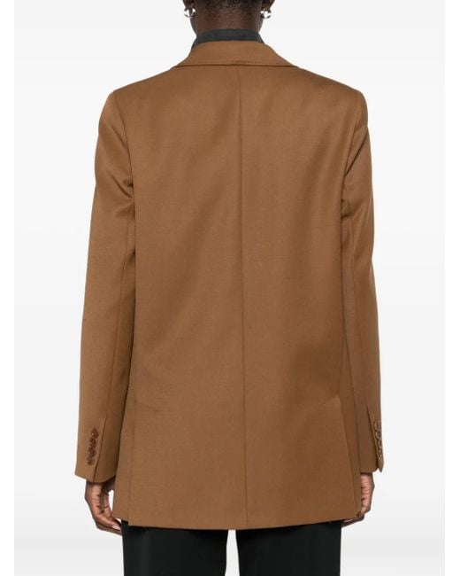 Max Mara Brown Double-Breasted Blazer