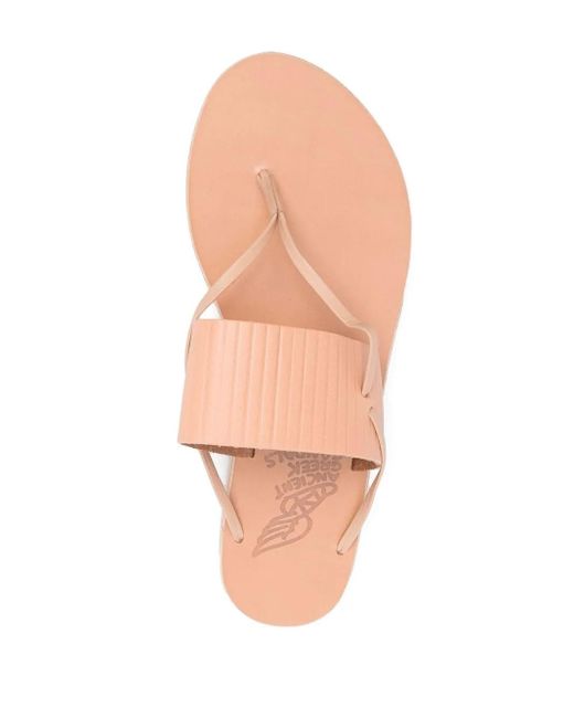 Ancient Greek Sandals Pink Open-Toe Flat Sandals