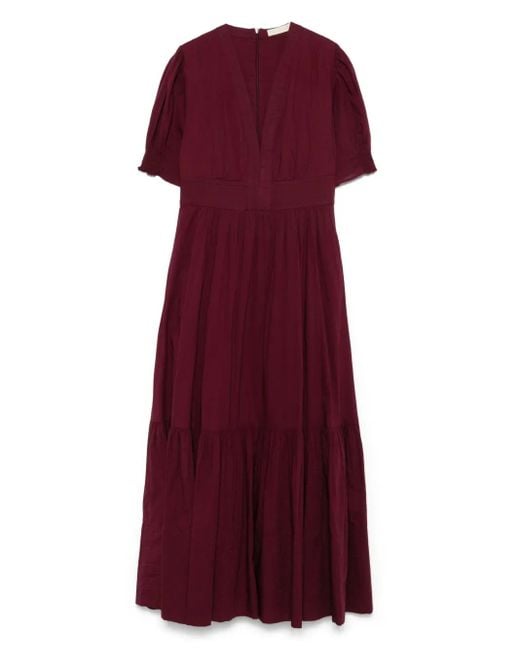 Vanessa Bruno Purple Edorine Midi Dress