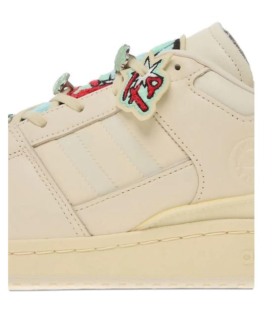 Adidas Natural Embroidered-Patch Sneakers for men