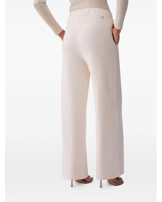Liu Jo Pink Wide-Leg Trousers