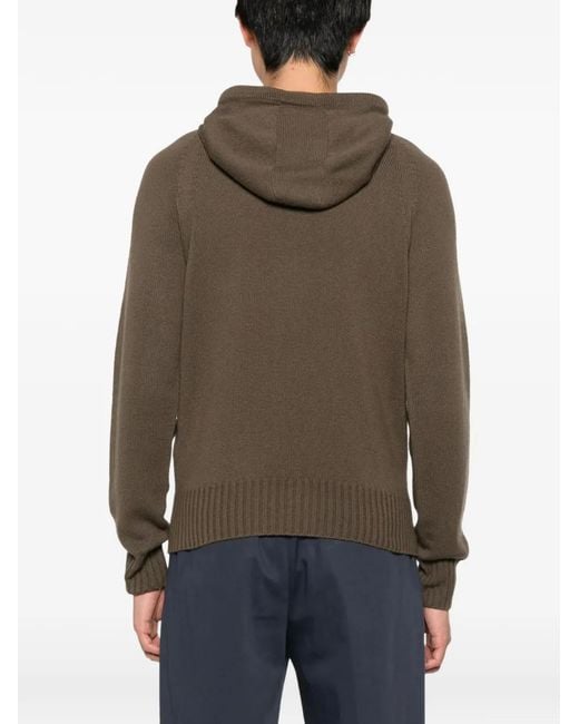Tom Ford Natural Raglan-Sleeve Knitted Hoodie for men