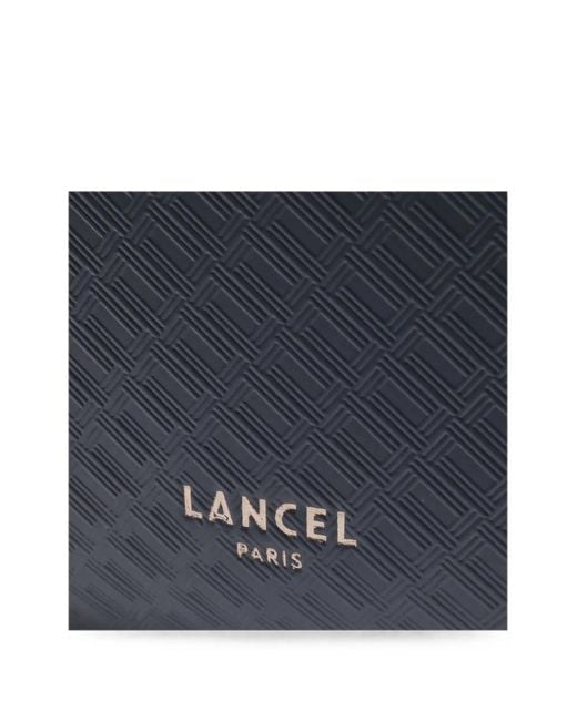 Lancel Blue Charlie Embossed Leather Camera Bag for men