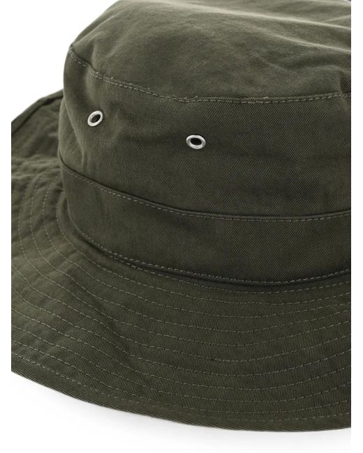 DSquared² Black Drawstring Bucket Hat for men