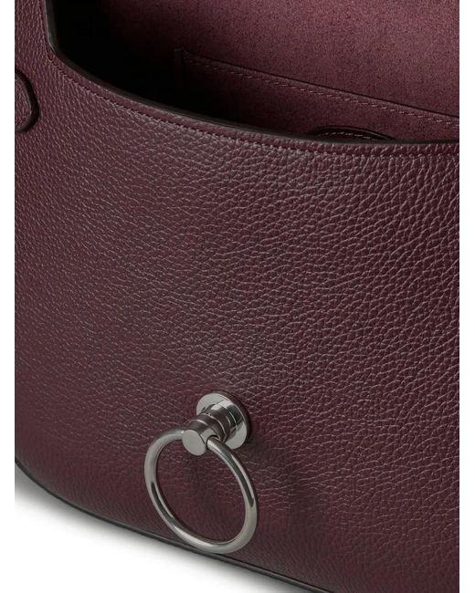 Mulberry Purple Small Amberley Ring Detail Cross Body Bag
