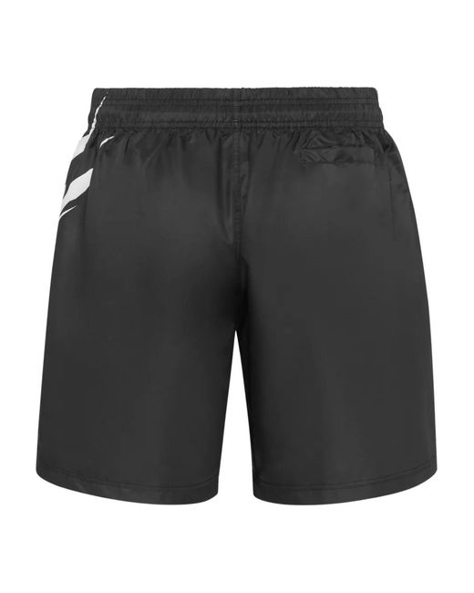 Philipp Plein Black Short De Bain À Logo for men