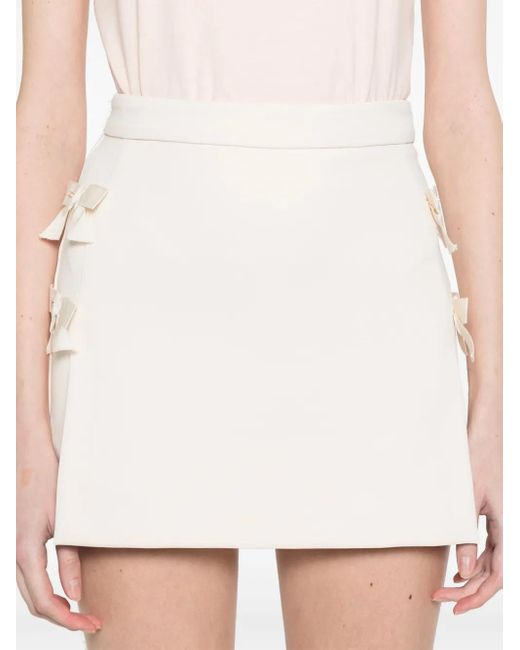 Elisabetta Franchi Natural Hosenrock Mit Schleifendetail