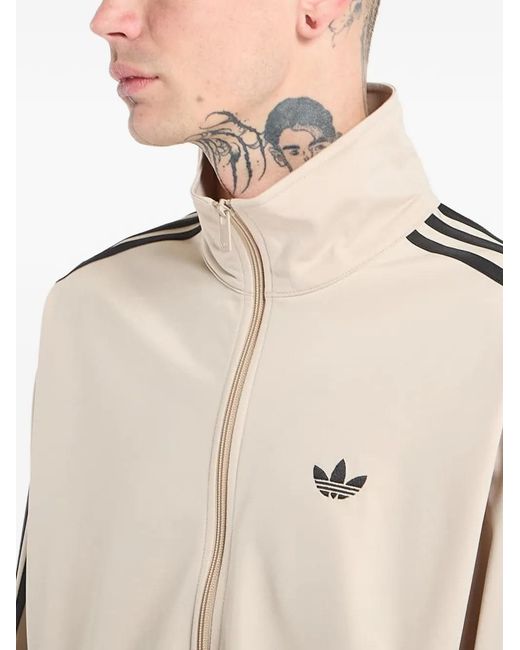 Adidas Gestreept Trainingsjack in het Natural voor heren