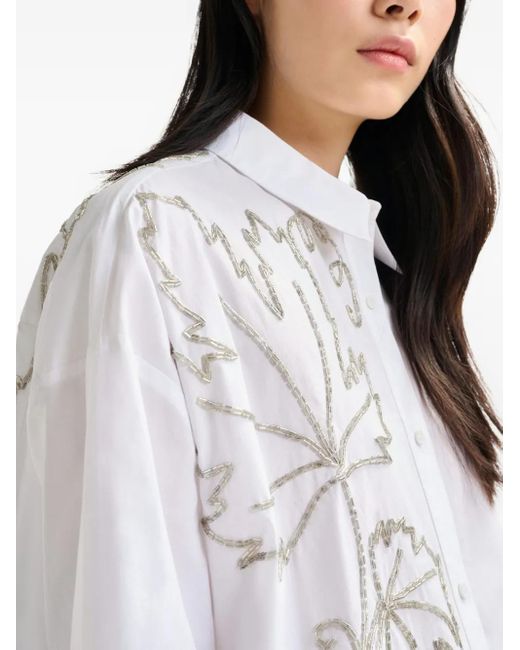 Camicia Con Ricamo di Essentiel Antwerp in White