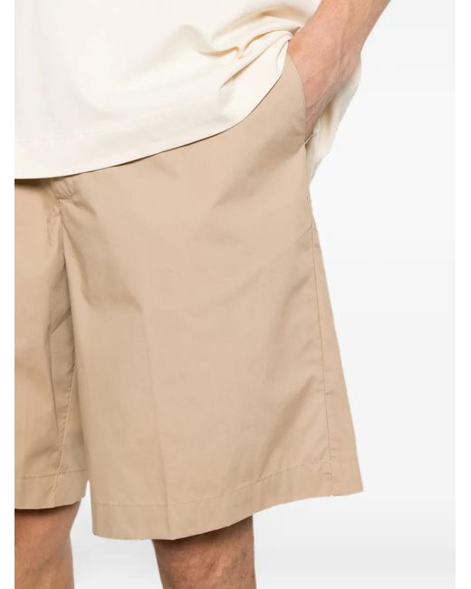Rhun Natural Elasticated-Waistband Shorts for men